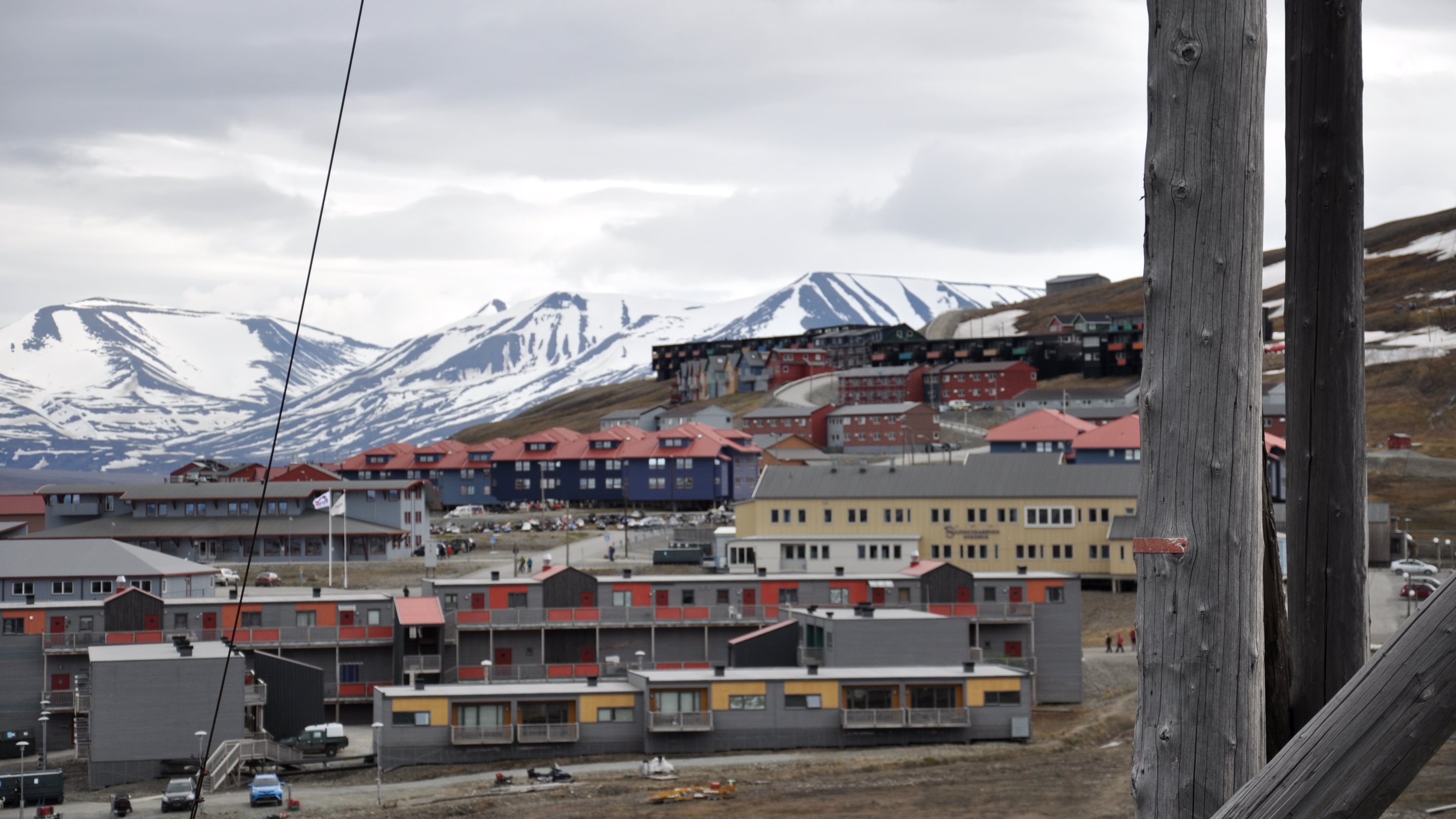 Blick auf Longyearbyen